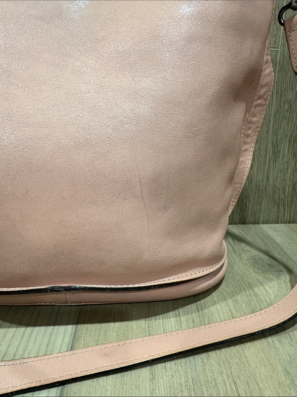 Longchamp Paris Mauritius Dusty Pink Mauve 3D Leather Crossbody Shoulder Hobo - Picture 4 of 14